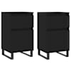 vidaXL puhvetkapid 2 tk, must, 40 x 35 x 70 cm, tehispuit