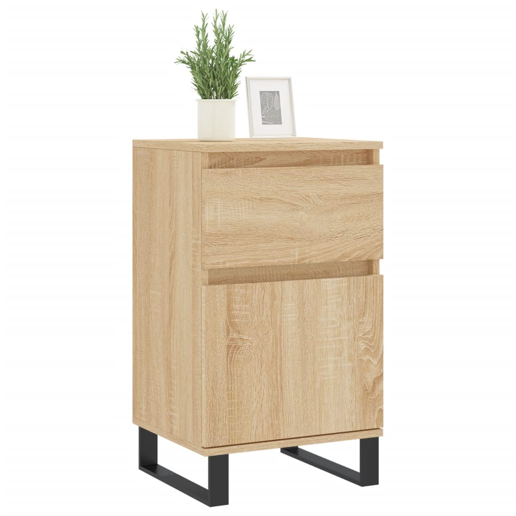 Thumbnail - vidaXL Sideboards 2 Stk. Sonoma-Eiche 40x35x70 cm Holzwerkstoff