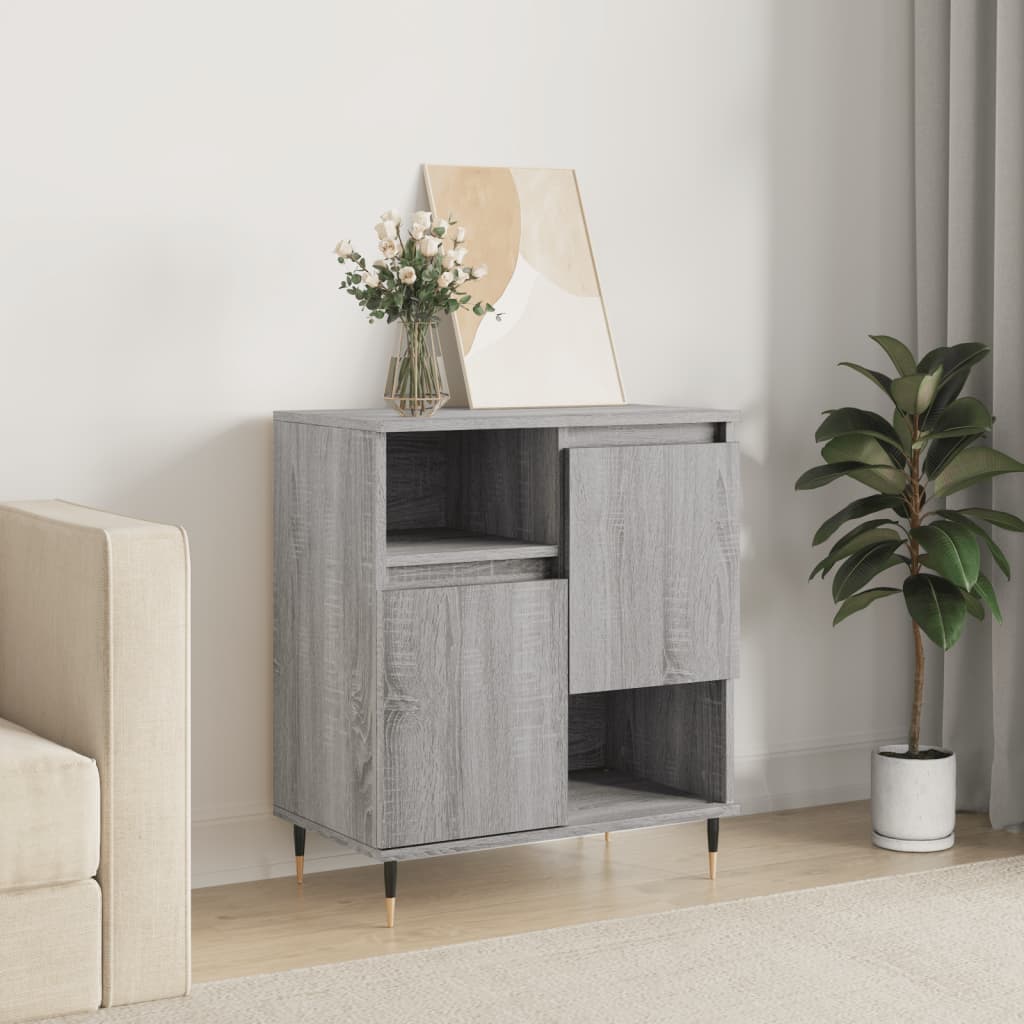 Photos - Dresser / Chests of Drawers VidaXL Sideboard Grey Sonoma 60x35x70 cm Engineered Wood 