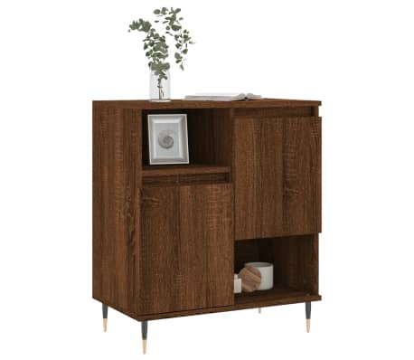 vidaXL sk&aelig;nk 60x35x70 cm konstrueret tr&aelig; brun egetr&aelig;sfarve