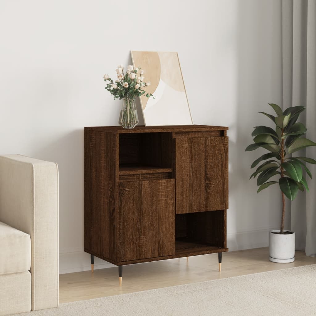 Photos - Dresser / Chests of Drawers VidaXL Sideboard Brown Oak 60x35x70 cm Engineered Wood 