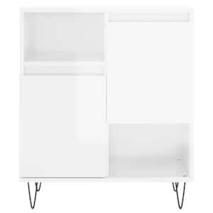 Příborník bílý s vysokým leskem 60x35x70 cm kompozitní dřevo - obrázek 5