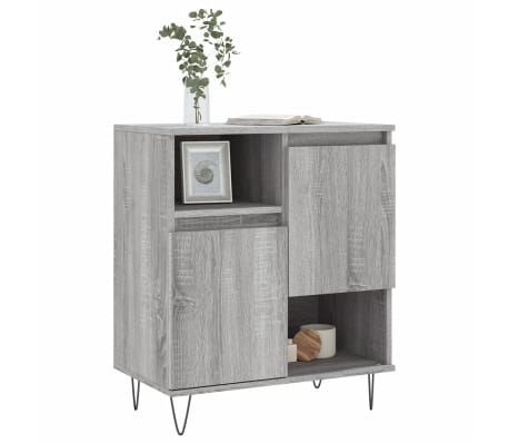 vidaXL Senkki harmaa Sonoma 60x35x70 cm tekninen puu