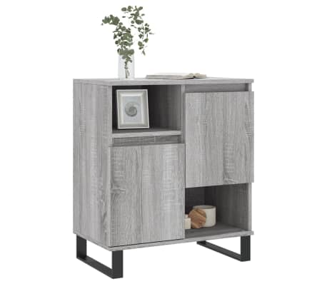 vidaXL Buffet Sonoma gris 60x35x70 cm Bois d'ing&eacute;nierie