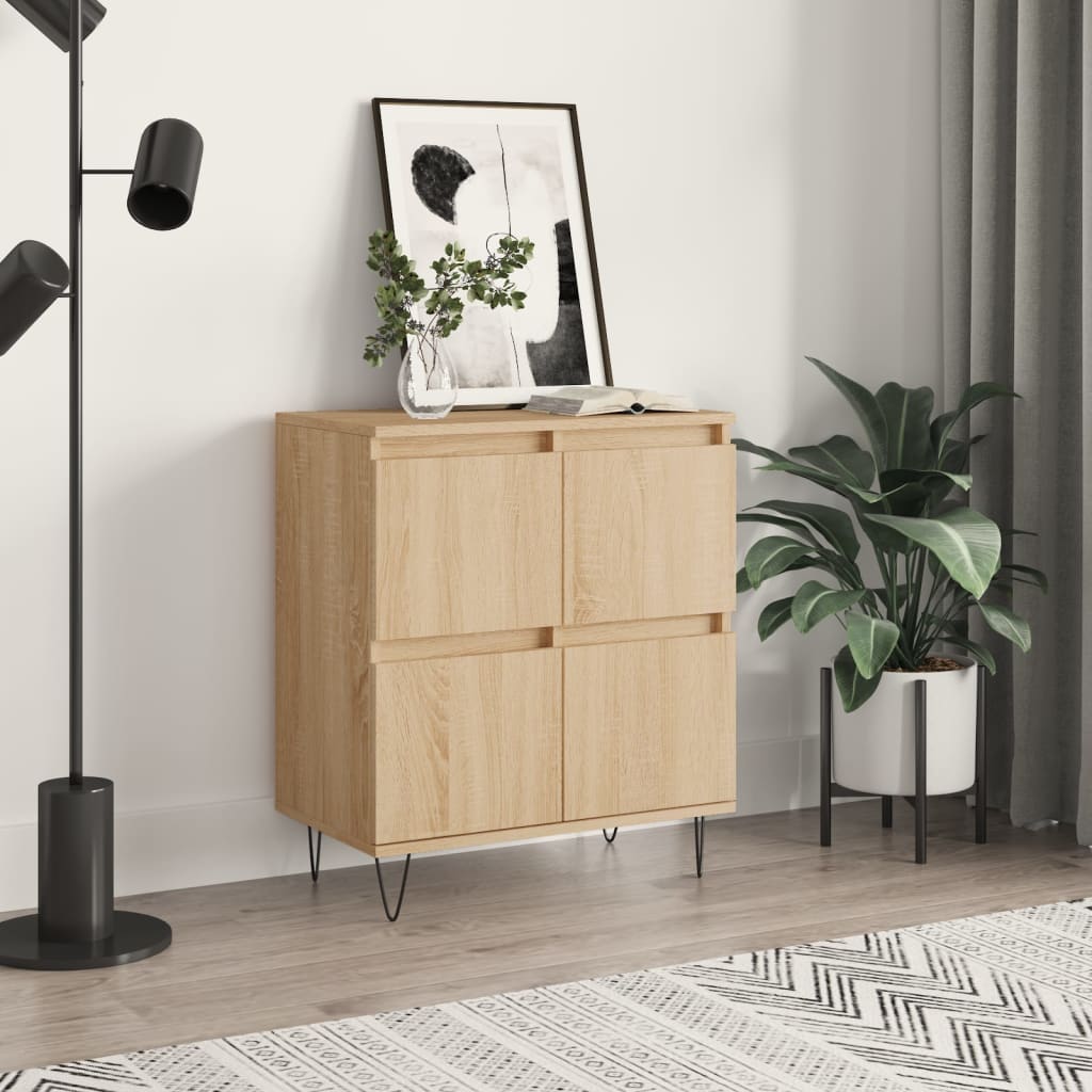 vidaXL Sideboard Sonoma-Eiche 60x35x70 cm Holzwerkstoff