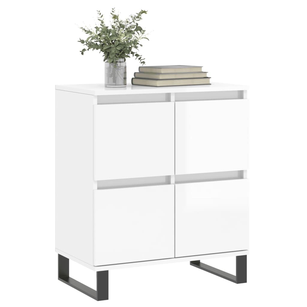 Thumbnail - vidaXL Sideboard Hochglanz-Weiß 60x35x70 cm Holzwerkstoff