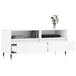 TV skříňka bílá 100 x 34,5 x 44,5 cm kompozitní dřevo - obrázek 4