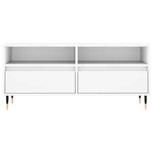 TV skříňka bílá 100 x 34,5 x 44,5 cm kompozitní dřevo - obrázek 5