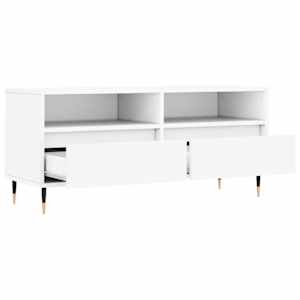 TV skříňka bílá 100 x 34,5 x 44,5 cm kompozitní dřevo - obrázek 6