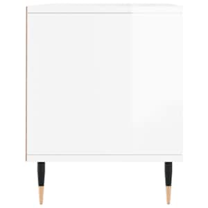 TV skříňka bílá vysoký lesk 100x34,5x44,5 cm kompozitní dřevo - obrázek 7