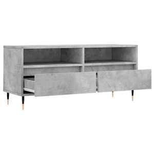 TV skříňka betonově šedá 100 x 34,5 x 44,5 cm kompozitní dřevo - obrázek 6