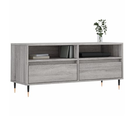 vidaXL Έπιπλο Τηλεόρασης Γκρι Sonoma 100x34,5x44,5 εκ. Επεξεργ. Ξύλο