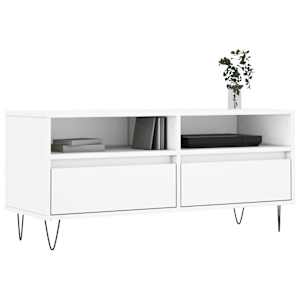 TV skříňka bílá 100 x 34,5 x 44,5 cm kompozitní dřevo - obrázek 3