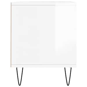 TV skříňka bílá vysoký lesk 100x34,5x44,5 cm kompozitní dřevo - obrázek 7