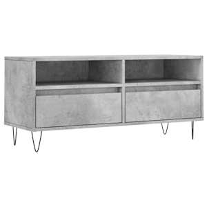 TV skříňka betonově šedá 100 x 34,5 x 44,5 cm kompozitní dřevo - obrázek 2