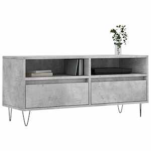 TV skříňka betonově šedá 100 x 34,5 x 44,5 cm kompozitní dřevo - obrázek 3