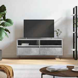 TV skříňka betonově šedá 100 x 34,5 x 44,5 cm kompozitní dřevo