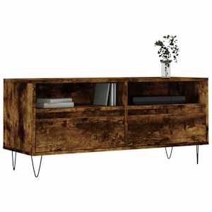 TV skříňka kouřový dub 100 x 34,5 x 44,5 cm kompozitní dřevo - obrázek 3