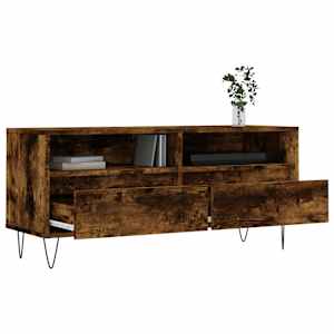 TV skříňka kouřový dub 100 x 34,5 x 44,5 cm kompozitní dřevo - obrázek 4