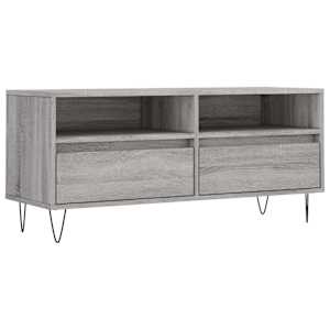 TV skříňka šedá sonoma 100 x 34,5 x 44,5 cm kompozitní dřevo - obrázek 2