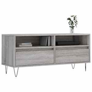 TV skříňka šedá sonoma 100 x 34,5 x 44,5 cm kompozitní dřevo - obrázek 3