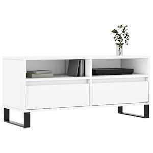 TV skříňka bílá 100 x 34,5 x 44,5 cm kompozitní dřevo - obrázek 3