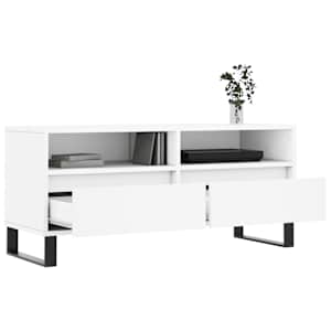TV skříňka bílá 100 x 34,5 x 44,5 cm kompozitní dřevo - obrázek 4