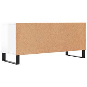 TV skříňka bílá vysoký lesk 100x34,5x44,5 cm kompozitní dřevo - obrázek 8