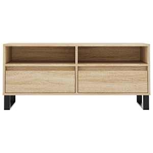 TV skříňka dub sonoma 100 x 34,5 x 44,5 cm kompozitní dřevo - obrázek 5