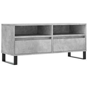 TV skříňka betonově šedá 100 x 34,5 x 44,5 cm kompozitní dřevo - obrázek 2