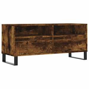 TV skříňka kouřový dub 100 x 34,5 x 44,5 cm kompozitní dřevo - obrázek 2