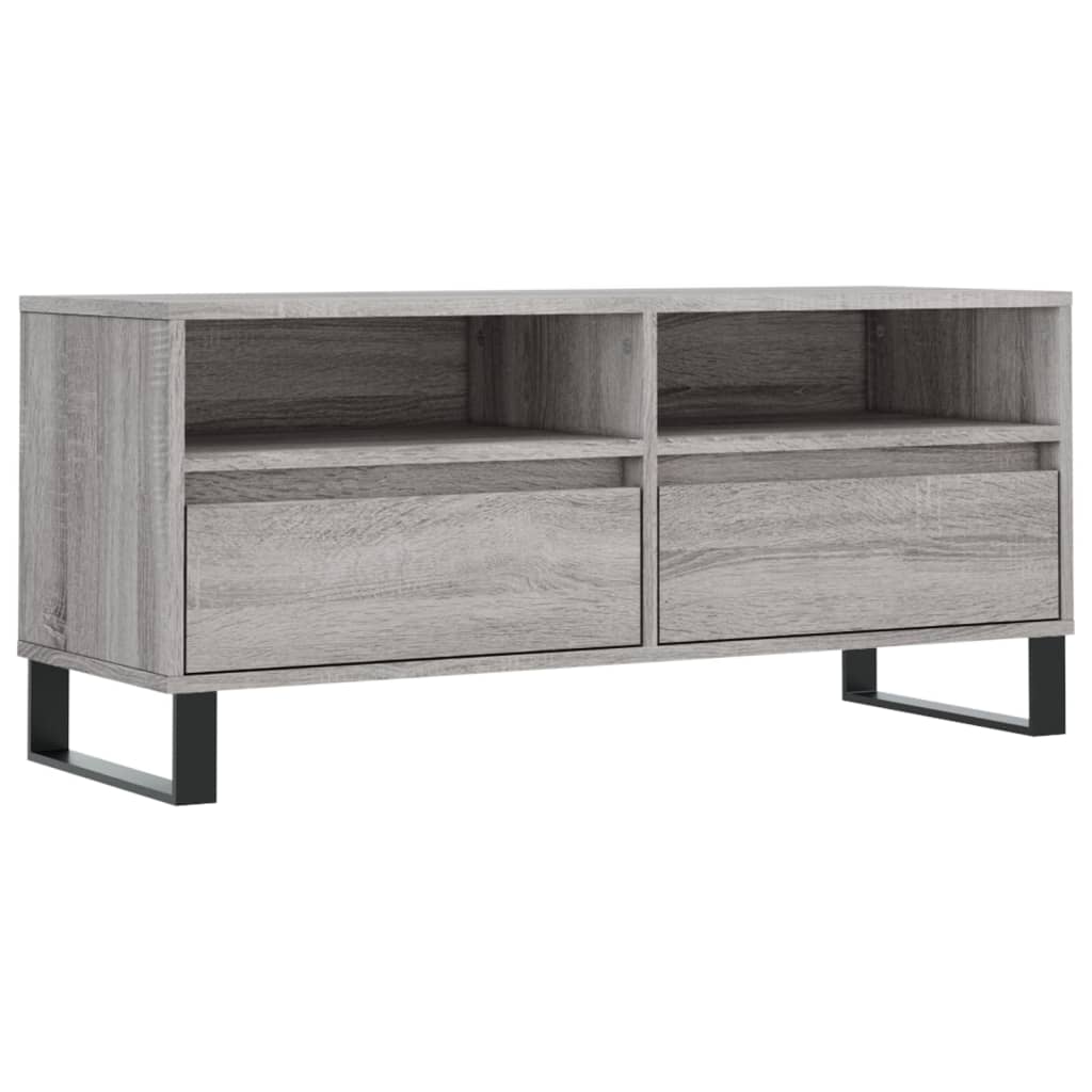 vidaXL TV skříňka šedá sonoma 100 x 34,5 x 44,5 cm kompozitní dřevo
