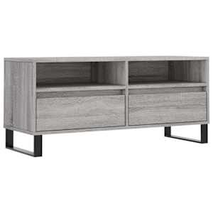 TV skříňka šedá sonoma 100 x 34,5 x 44,5 cm kompozitní dřevo - obrázek 2