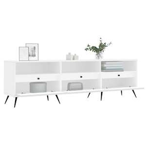 TV skříňka bílá 150 x 30 x 44,5 cm kompozitní dřevo - obrázek 4