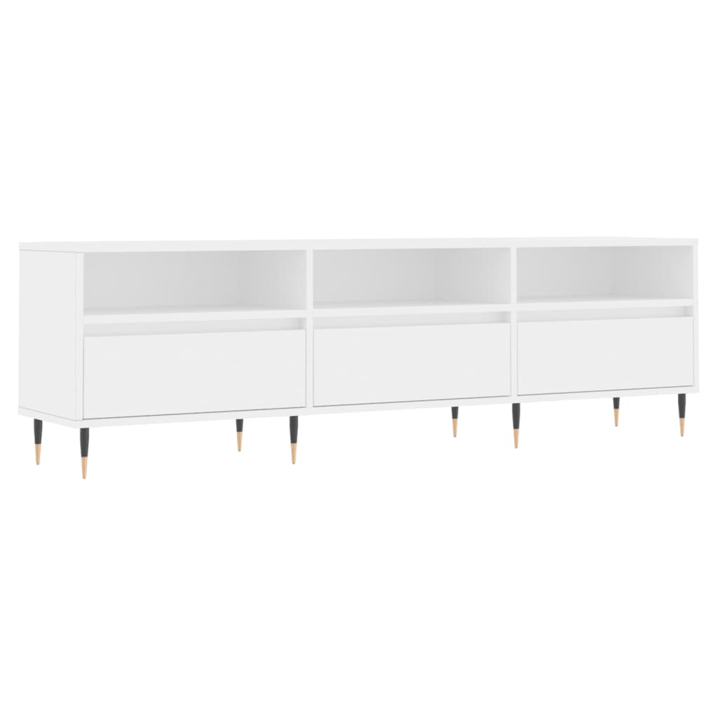 vidaXL TV skříňka bílá 150 x 30 x 44,5 cm kompozitní dřevo