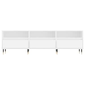 TV skříňka bílá 150 x 30 x 44,5 cm kompozitní dřevo - obrázek 5
