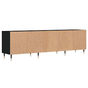 TV skříňka černá 150 x 30 x 44,5 cm kompozitní dřevo - obrázek 8