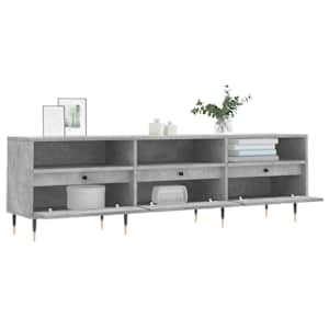 TV skříňka betonově šedá 150 x 30 x 44,5 cm kompozitní dřevo - obrázek 4