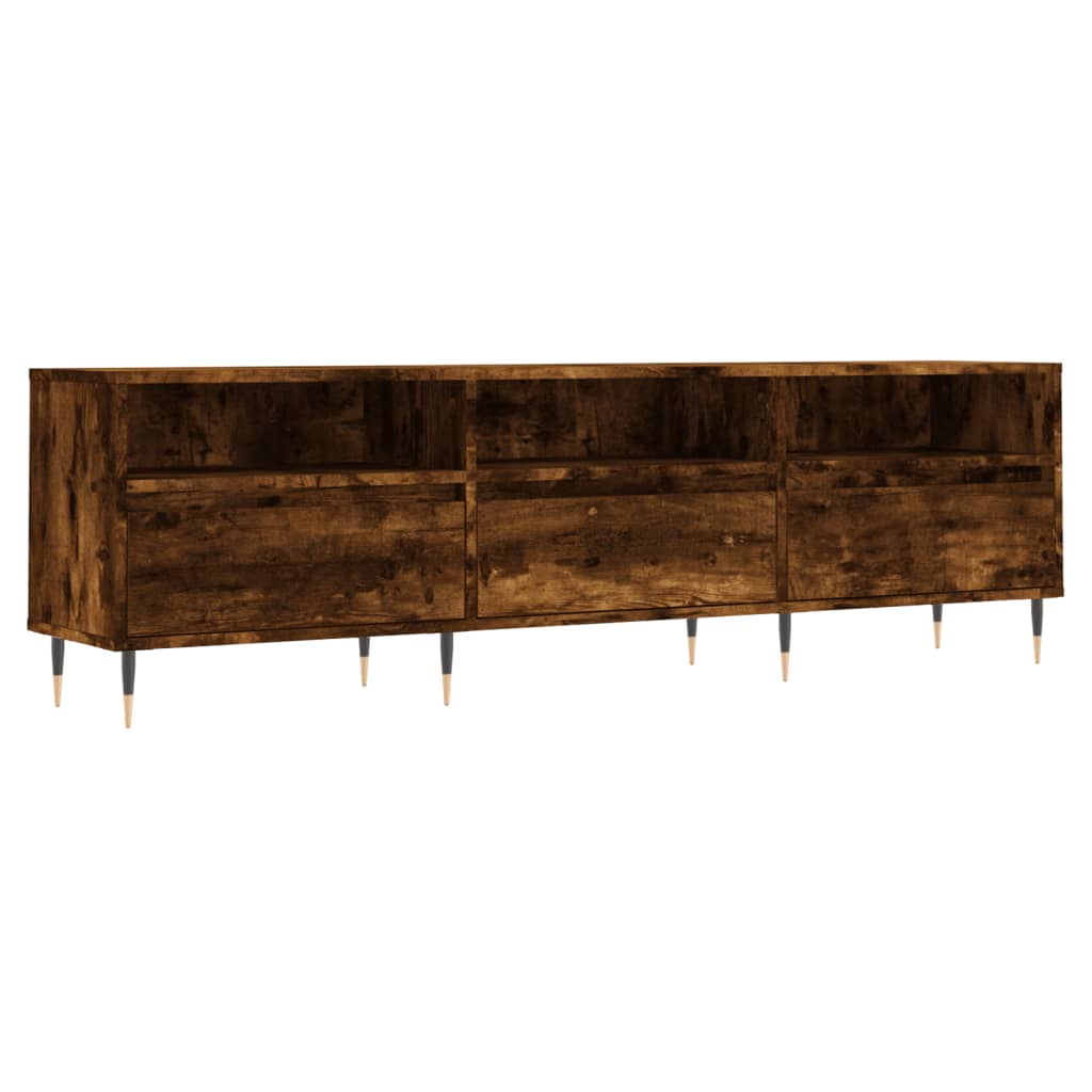 vidaXL TV skříňka kouřový dub 150 x 30 x 44,5 cm kompozitní dřevo