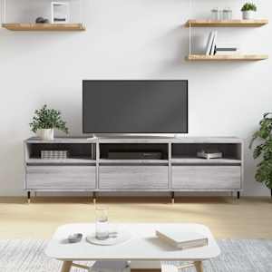 TV skříňka šedá sonoma 150 x 30 x 44,5 cm kompozitní dřevo - obrázek 1