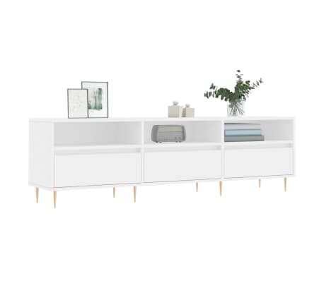 vidaXL feh&eacute;r szerelt fa TV-szekr&eacute;ny 150 x 30 x 44,5 cm