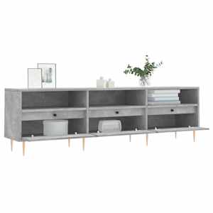 TV skříňka betonově šedá 150 x 30 x 44,5 cm kompozitní dřevo - obrázek 4