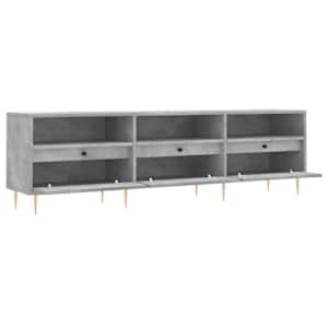 TV skříňka betonově šedá 150 x 30 x 44,5 cm kompozitní dřevo - obrázek 6
