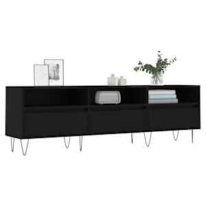 TV skříňka černá 150 x 30 x 44,5 cm kompozitní dřevo - obrázek 3