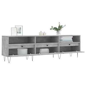 TV skříňka betonově šedá 150 x 30 x 44,5 cm kompozitní dřevo - obrázek 4
