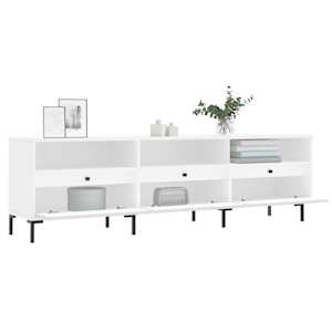 TV skříňka bílá 150 x 30 x 44,5 cm kompozitní dřevo - obrázek 4