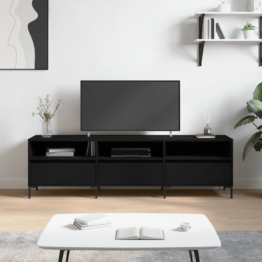 TV-Schrank Schwarz 150x30x44,5 cm Holzwerkstoff kaufen