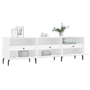 TV skříňka bílá 150 x 30 x 44,5 cm kompozitní dřevo - obrázek 4