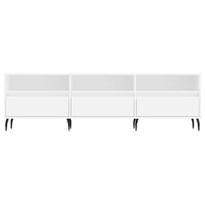 TV skříňka bílá 150 x 30 x 44,5 cm kompozitní dřevo - obrázek 5