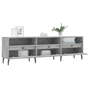 TV skříňka betonově šedá 150 x 30 x 44,5 cm kompozitní dřevo - obrázek 4